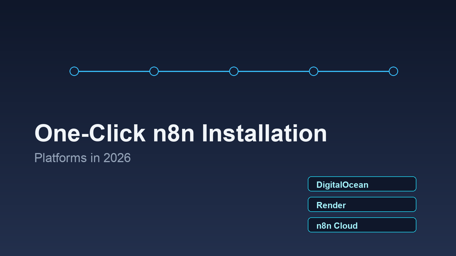 One-Click n8n Installation Platforms in 2026: A Practical Decision Guide